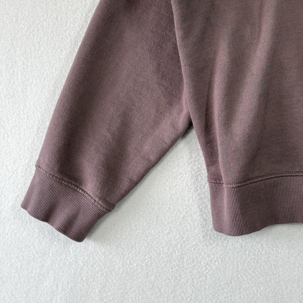 PACT Sweatshirt Women XL Organic Cotton Quarter 1/4 Zip Relaxed Pullover Pockets - Picture 9 of 13